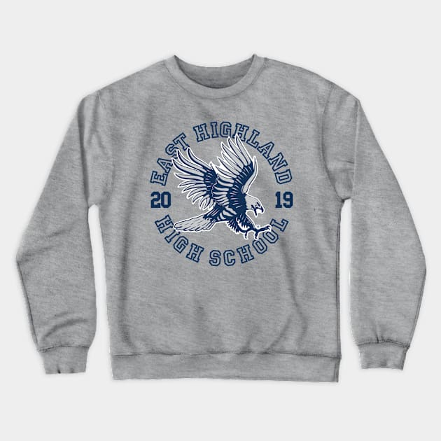 East Highland High School Crewneck Sweatshirt by MindsparkCreative